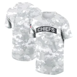 Kansas City Chiefs Men's Arctic Camo 2024 Salute To Service Performance T-Shirt