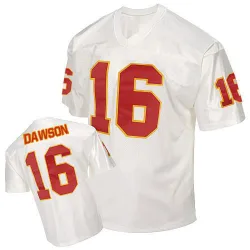 Kansas City Chiefs Men's Authentic White Throwback Jersey (16 Len Dawson)