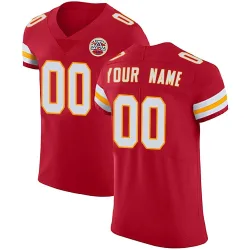 Kansas City Chiefs Men's Elite Red Team Color Vapor Untouchable Jersey (00 Custom)