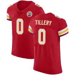 Kansas City Chiefs Men's Elite Red Team Color Vapor Untouchable Jersey (0 Jerry Tillery)