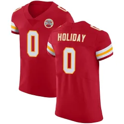 Kansas City Chiefs Men's Elite Red Team Color Vapor Untouchable Jersey (0 Jimmy Holiday)