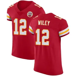 Kansas City Chiefs Men's Elite Red Team Color Vapor Untouchable Jersey (12 Jared Wiley)