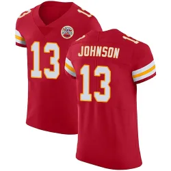 Kansas City Chiefs Men's Elite Red Team Color Vapor Untouchable Jersey (13 Nazeeh Johnson)