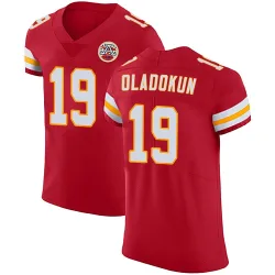 Kansas City Chiefs Men's Elite Red Team Color Vapor Untouchable Jersey (19 Chris Oladokun)