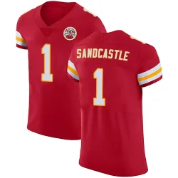 Kansas City Chiefs Men's Elite Red Team Color Vapor Untouchable Jersey (1 Leon Sandcastle)