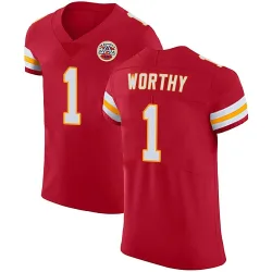 Kansas City Chiefs Men's Elite Red Team Color Vapor Untouchable Jersey (1 Xavier Worthy)