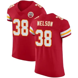 Kansas City Chiefs Men's Elite Red Team Color Vapor Untouchable Jersey (38 Steven Nelson)