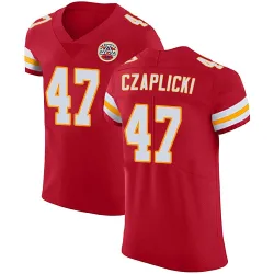 Kansas City Chiefs Men's Elite Red Team Color Vapor Untouchable Jersey (47 Eddie Czaplicki)