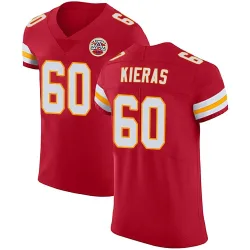 Kansas City Chiefs Men's Elite Red Team Color Vapor Untouchable Jersey (60 Tautvydas Kieras)
