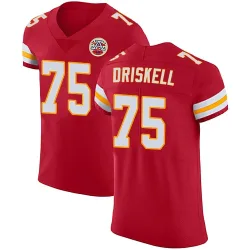 Kansas City Chiefs Men's Elite Red Team Color Vapor Untouchable Jersey (75 Ethan Driskell)