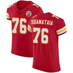 Kansas City Chiefs Men's Elite Red Team Color Vapor Untouchable Jersey (76 Kingsley Suamataia)