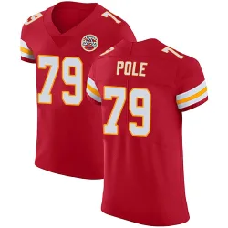 Kansas City Chiefs Men's Elite Red Team Color Vapor Untouchable Jersey (79 Esa Pole)