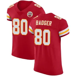 Kansas City Chiefs Men's Elite Red Team Color Vapor Untouchable Jersey (80 Elijhah Badger)