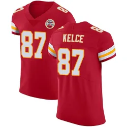 Kansas City Chiefs Men's Elite Red Team Color Vapor Untouchable Jersey (87 Travis Kelce)