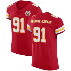 Kansas City Chiefs Men's Elite Red Team Color Vapor Untouchable Jersey (91 Felix Anudike-Uzomah)