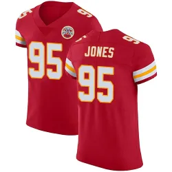 Kansas City Chiefs Men's Elite Red Team Color Vapor Untouchable Jersey (95 Chris Jones)