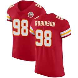 Kansas City Chiefs Men's Elite Red Team Color Vapor Untouchable Jersey (98 Janarius Robinson)