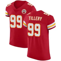 Kansas City Chiefs Men's Elite Red Team Color Vapor Untouchable Jersey (99 Jerry Tillery)