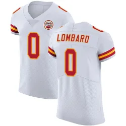 Kansas City Chiefs Men's Elite White Vapor Untouchable Jersey (0 Joey Lombard)