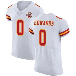 Kansas City Chiefs Men's Elite White Vapor Untouchable Jersey (0 Mike Edwards)