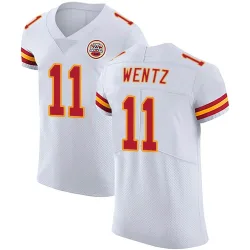 Kansas City Chiefs Men's Elite White Vapor Untouchable Jersey (11 Carson Wentz)
