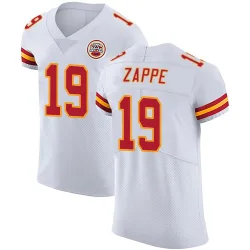 Kansas City Chiefs Men's Elite White Vapor Untouchable Jersey (19 Bailey Zappe)