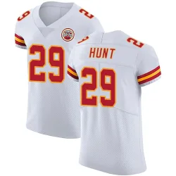 Kansas City Chiefs Men's Elite White Vapor Untouchable Jersey (29 Kareem Hunt)