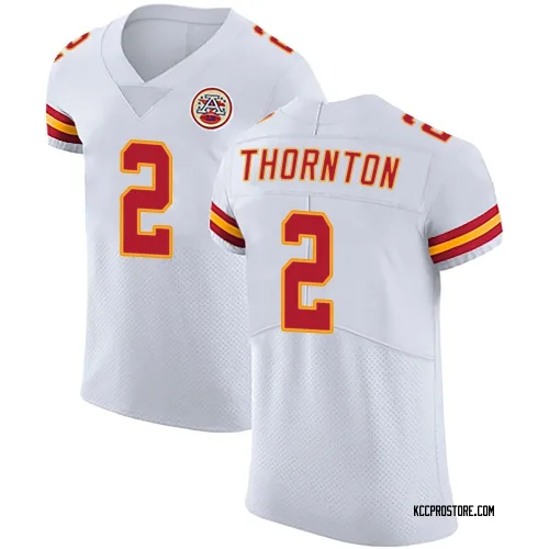 Kansas City Chiefs Men's Elite White Vapor Untouchable Jersey (2 Tyquan Thornton)