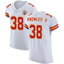 Kansas City Chiefs Men's Elite White Vapor Untouchable Jersey (38 Kevin Knowles II)
