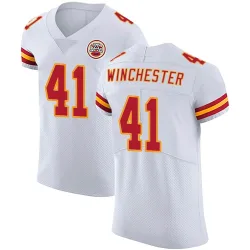 Kansas City Chiefs Men's Elite White Vapor Untouchable Jersey (41 James Winchester)