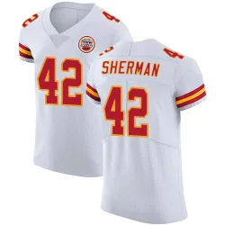 Kansas City Chiefs Men's Elite White Vapor Untouchable Jersey (42 Anthony Sherman)