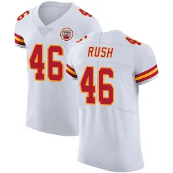 Kansas City Chiefs Men's Elite White Vapor Untouchable Jersey (46 Darius Rush)