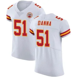 Kansas City Chiefs Men's Elite White Vapor Untouchable Jersey (51 Mike Danna)