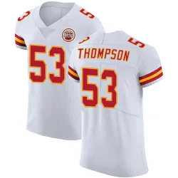 Kansas City Chiefs Men's Elite White Vapor Untouchable Jersey (53 BJ Thompson)
