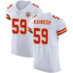 Kansas City Chiefs Men's Elite White Vapor Untouchable Jersey (59 Joshua Kaindoh)