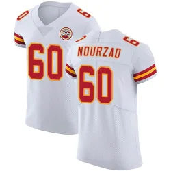 Kansas City Chiefs Men's Elite White Vapor Untouchable Jersey (60 Hunter Nourzad)