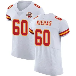 Kansas City Chiefs Men's Elite White Vapor Untouchable Jersey (60 Tautvydas Kieras)