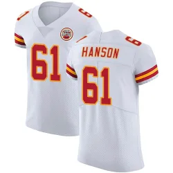Kansas City Chiefs Men's Elite White Vapor Untouchable Jersey (61 C.J. Hanson)