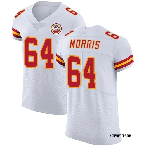Kansas City Chiefs Men's Elite White Vapor Untouchable Jersey (64 Wanya Morris)