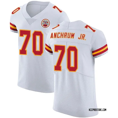 Kansas City Chiefs Men's Elite White Vapor Untouchable Jersey (70 Tremayne Anchrum Jr.)