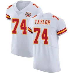 Kansas City Chiefs Men's Elite White Vapor Untouchable Jersey (74 Jawaan Taylor)