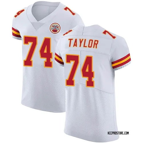 Kansas City Chiefs Men's Elite White Vapor Untouchable Jersey (74 Jawaan Taylor)