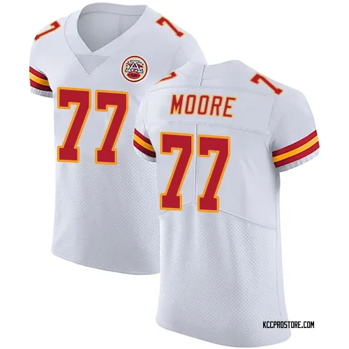 Kansas City Chiefs Men's Elite White Vapor Untouchable Jersey (77 Jaylon Moore)