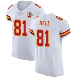 Kansas City Chiefs Men's Elite White Vapor Untouchable Jersey (81 Blake Bell)