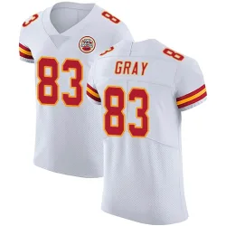 Kansas City Chiefs Men's Elite White Vapor Untouchable Jersey (83 Noah Gray)