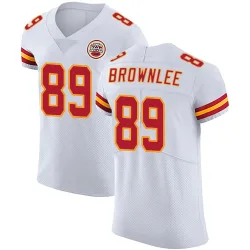 Kansas City Chiefs Men's Elite White Vapor Untouchable Jersey (89 Jason Brownlee)