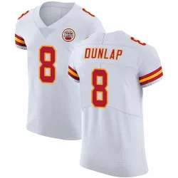 Kansas City Chiefs Men's Elite White Vapor Untouchable Jersey (8 Carlos Dunlap)