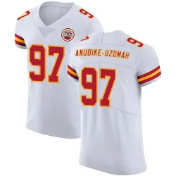 Kansas City Chiefs Men's Elite White Vapor Untouchable Jersey (97 Felix Anudike-Uzomah)