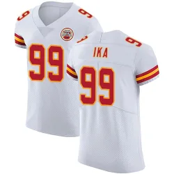 Kansas City Chiefs Men's Elite White Vapor Untouchable Jersey (99 Siaki Ika)