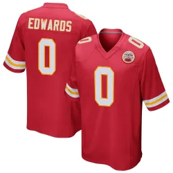 Kansas City Chiefs Men's Game Red Team Color Jersey (0 Mike Edwards)